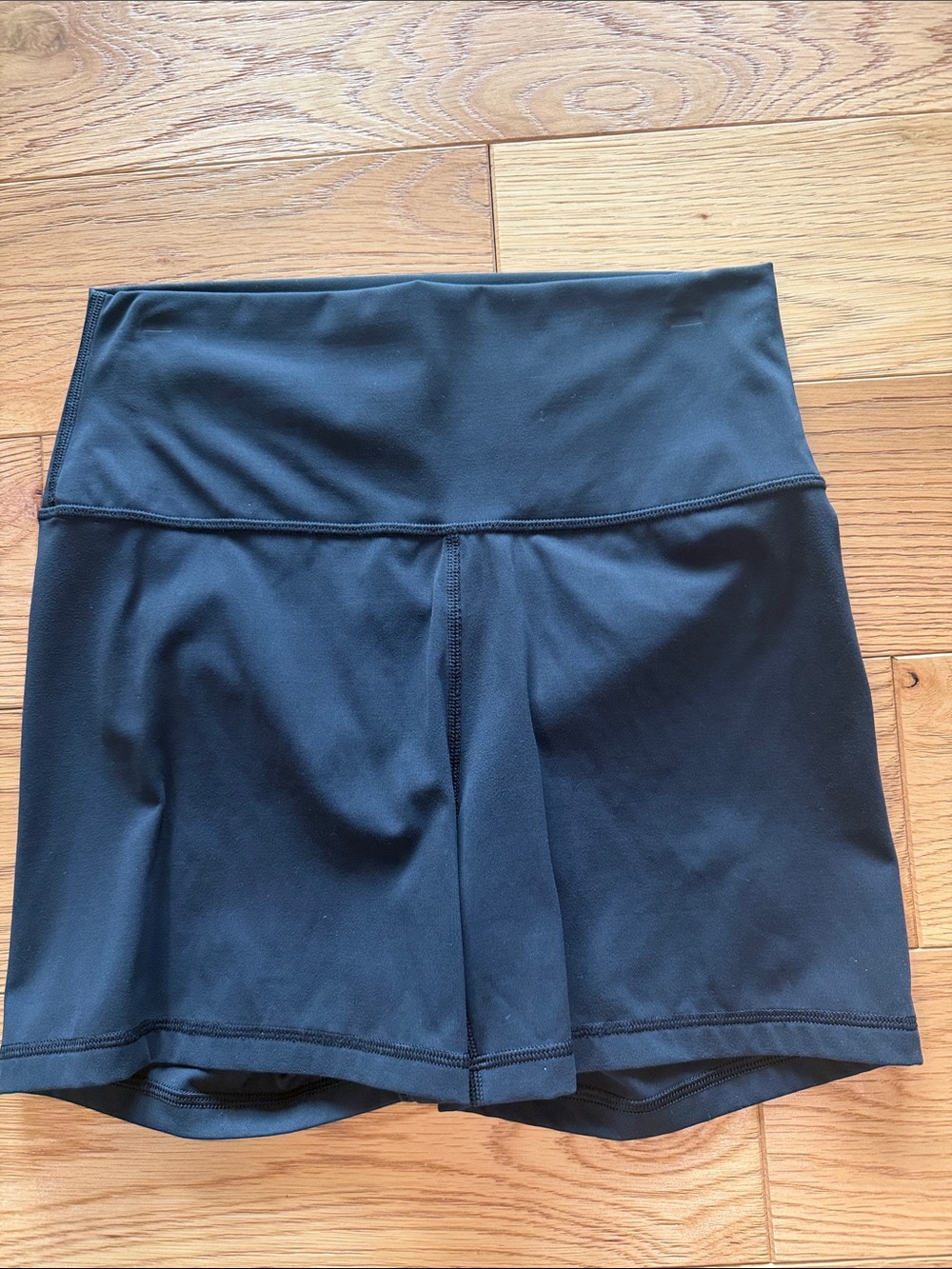 CRZ YOGA Black High-Waist Athletic Shorts